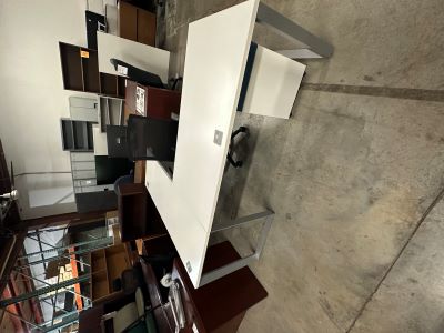 White L Shape Desk 